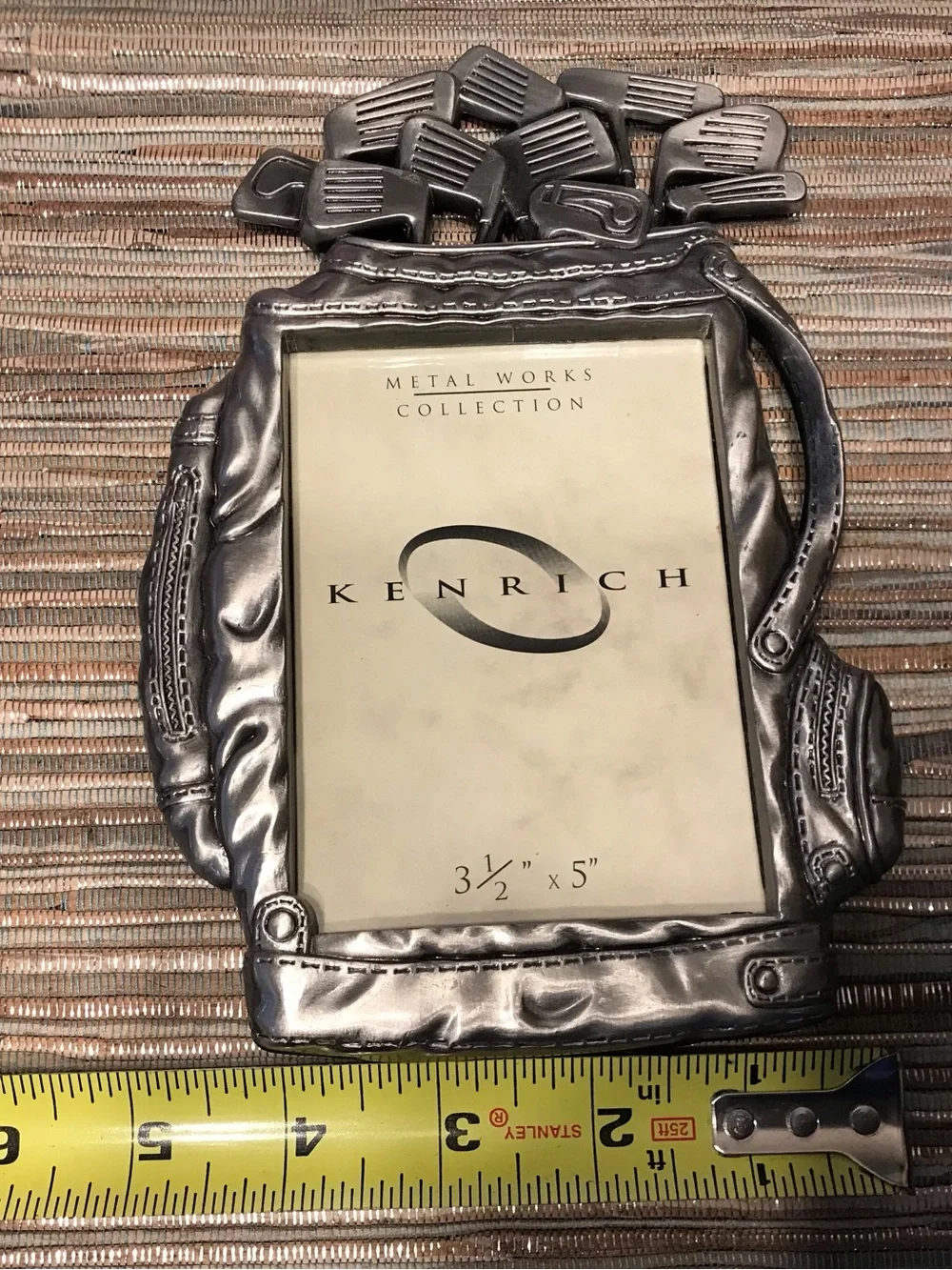 Metal Works Golf Bag Club Frame Photo Frame - Silver
